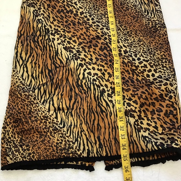 CHANCELLE WOMEN VINTAGE ELGANT 2 PIECE MULTI-ANIMAL PRINT BLAZER SKIRT SET SZ 12 - Picture 12 of 13